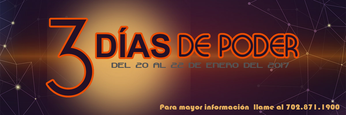 Retiro 3 Días de Poder del 20 al 22 de enero del 2017